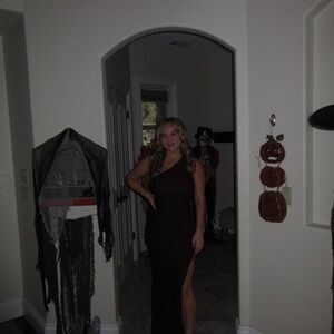 Whitefox Brown Off the Shoulder Maxi Dresse